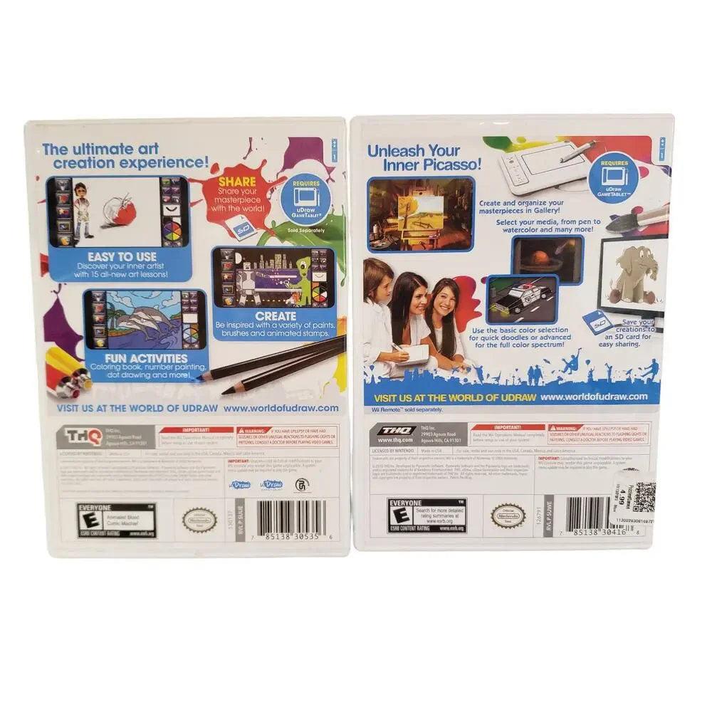 Nintendo Wii uDraw Studio and uDraw Instant Artist